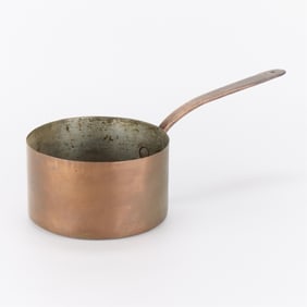 Antique 7" Copper Saucepan Pot