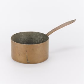 Antique 7 1/2" Copper Saucepan Pot