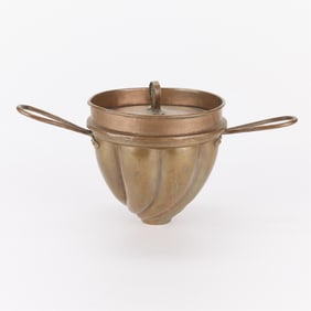 Antique Scandinavian Copper Jelly Mold Pan