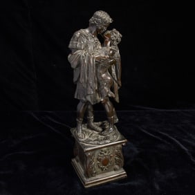 Bronze Figurine of Loving Couple