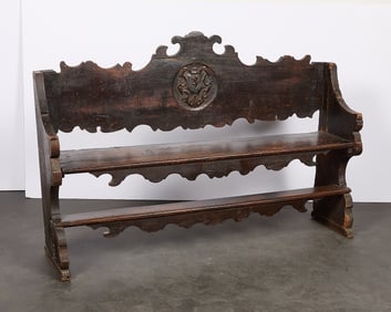 17th c. Wooden Bench - Repaired