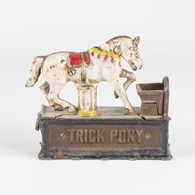 Cast Iron Mechanical "Trick Pony" Bank