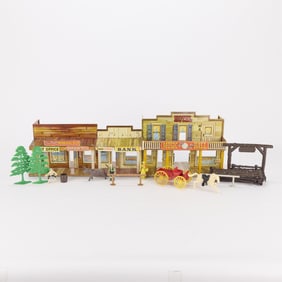 Marx Toys Roy Rogers "Mineral City" Litho Rodeo Set