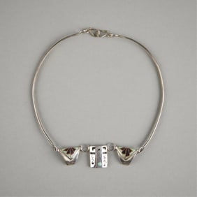 Native American Sterling Pendant Necklace 1.08 ozt