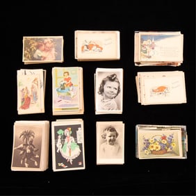 Group Assorted Vintage Postcards
