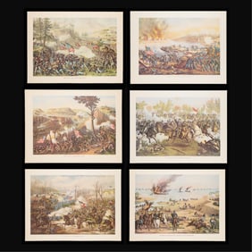 Group 6 Kurz & Allison Civil War Battle Prints