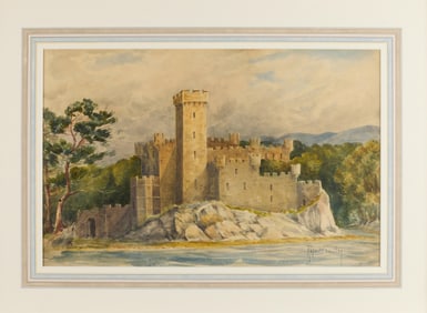 Robert Hamilton "Dunvegan Castle" Watercolor