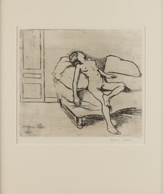Suzanne Valadon "Louise Nue" Nude Etching 1895