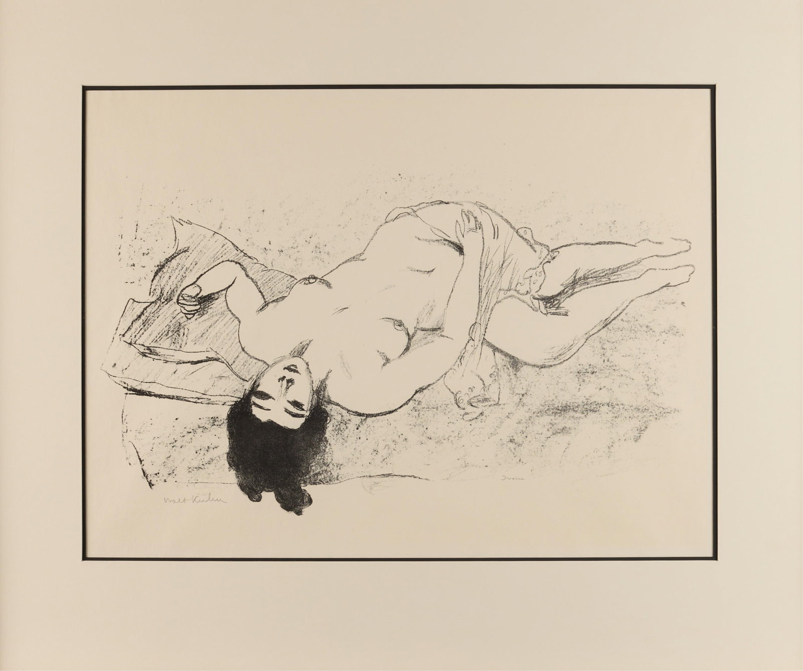 Walt Kuhn "Ivoire" Lithograph 1925: Walt Kuhn "Ivoire" lithograph, 1925. Pencil signed and titled along the lower edge.Height: 27 1/2 in x width: 32 1/2 in x depth: 2 in.