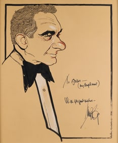 Dallen Kimberling Caricature Drawing on Paper 1974