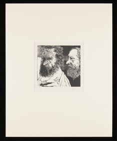 Leonard Baskin Wood Engraving Print 1960s