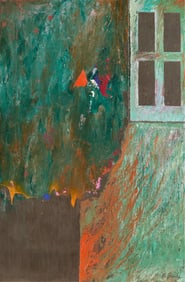 Mary Burke "Deliver Us" Painting 1982