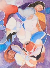 Harriette Lovett Mularz Pastel Abstract Drawing