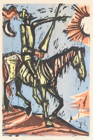 Irving Amen "Don Quixote" AP Woodblock Print