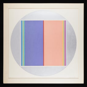William Benton Abstract Circle Serigraph 1972