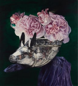 Eva Cellini Oil on Board Painting