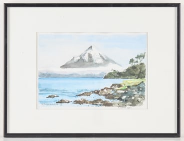 M. Mackenzie "V. Osorno, Chili" Watercolor 2004