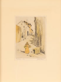 James Swann "Cuernavaca" Etching 1939