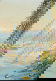 Mexican Oil on Canvas Painting - Signed R. Maya