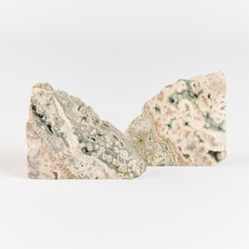 2 Madagascar Ocean Jasper Rock Bookends