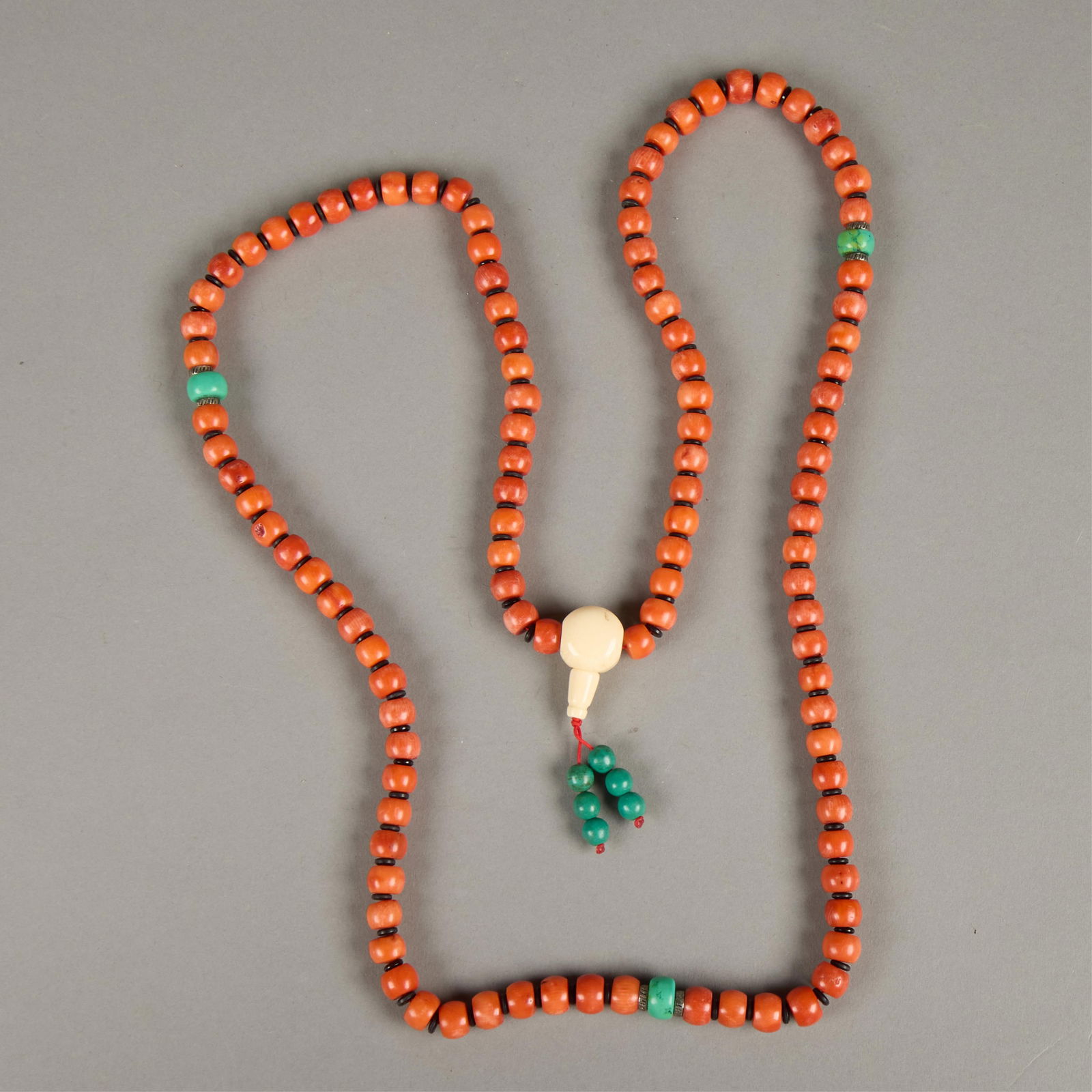 Chinese Coral Prayer Beads - Poss. Mala (1 of 3)