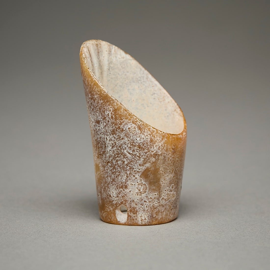 Chinese Carved Hetian Jade Ring Pendant (1 of 5)