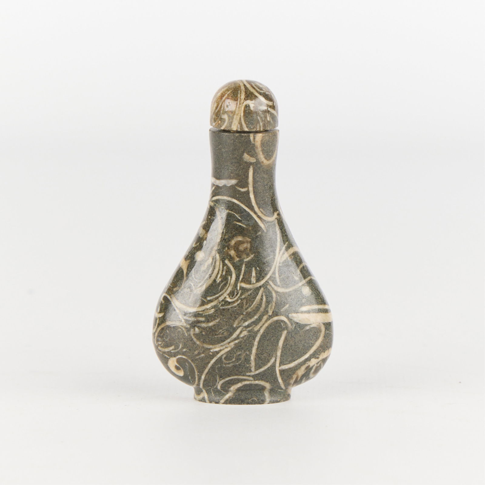 Antique Chinese Carved Stone Snuff Bottle (1 of 4)