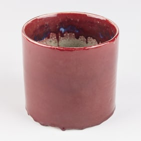 Chinese Ceramic Sang-de-Boeuf Oxblood Brush Pot