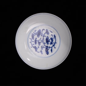 Chinese Blue & White Porcelain Dish