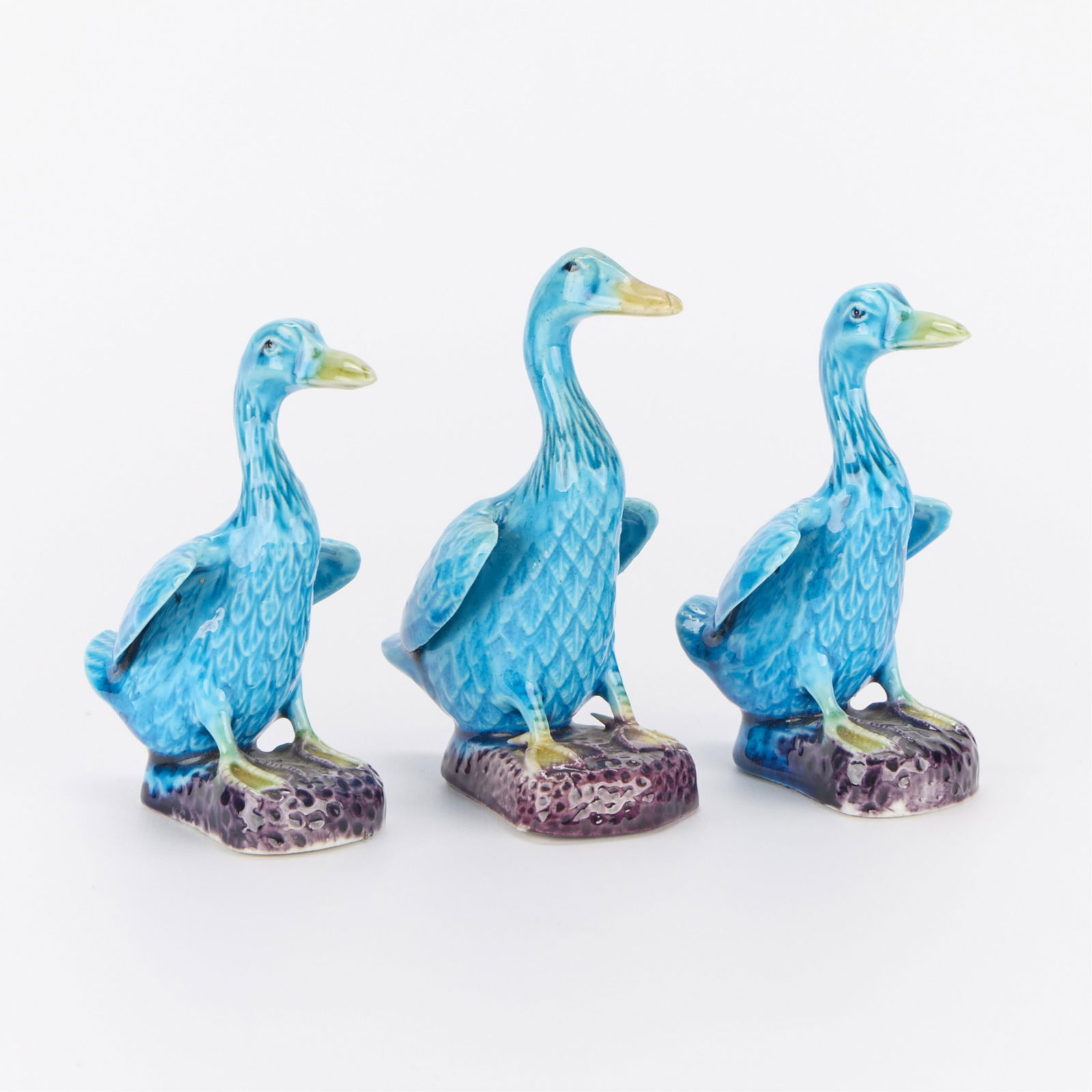 3 Chinese Porcelain Duck Sculptures (1 of 6)