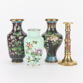 4 Pcs Chinese Cloisonne