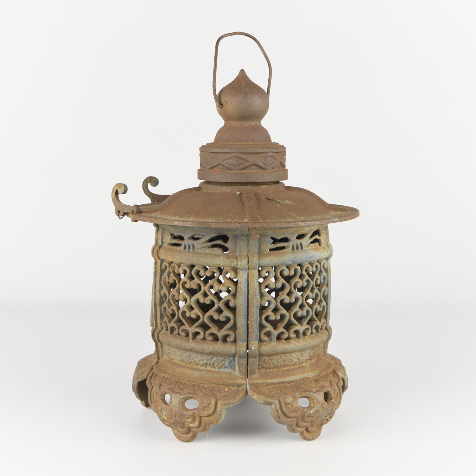 Japanese Cast Iron Pagoda Garden Lantern (1 of 4)