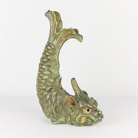 Japanese Ceramic Shachihoko Dragon Fish Sculpture