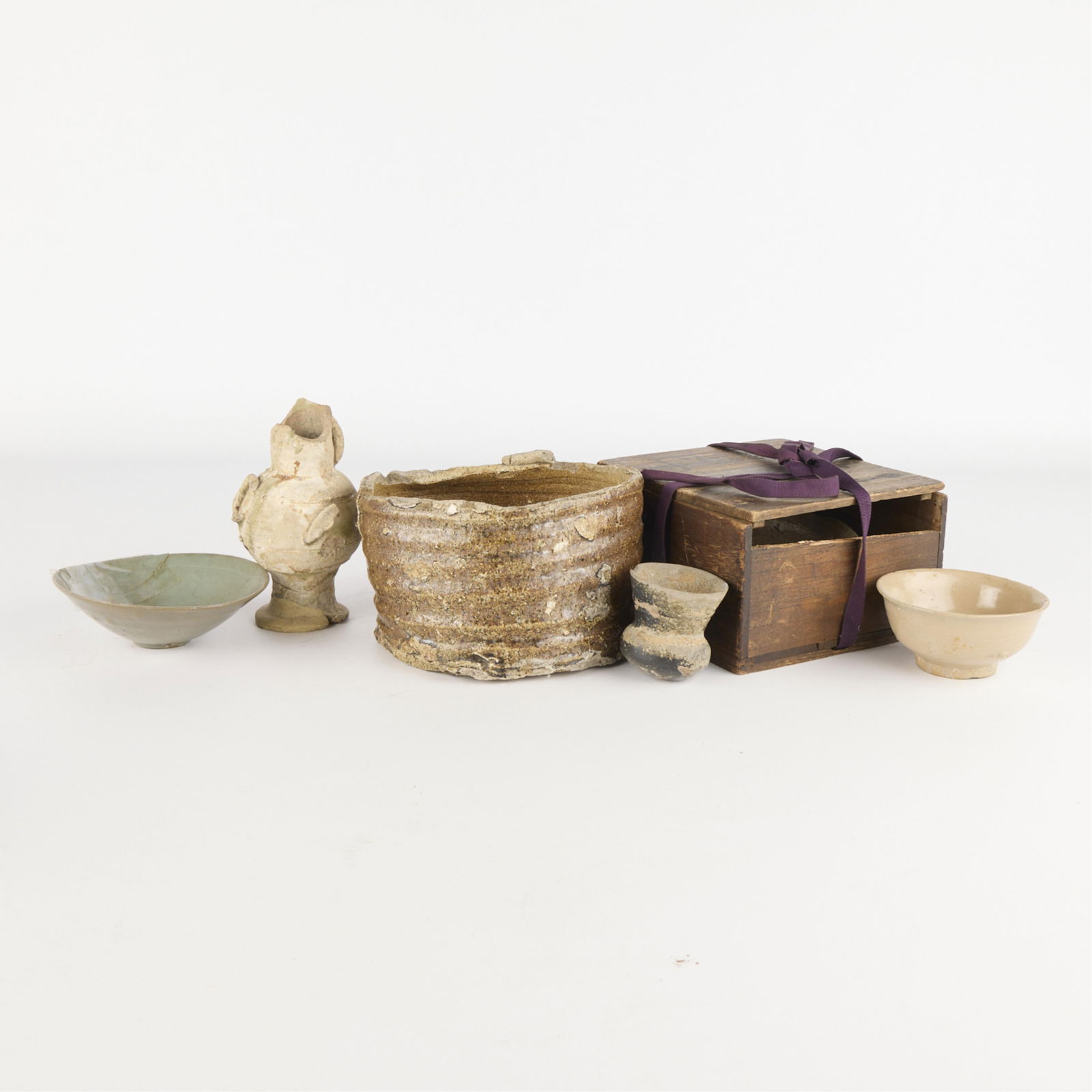 6 Korean & Chinese Studio Ceramic Vessels (1 of 4)