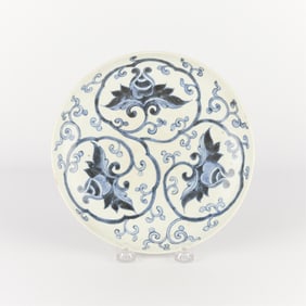 19th c. Japanese Arita Ceramic Porcelain Plate