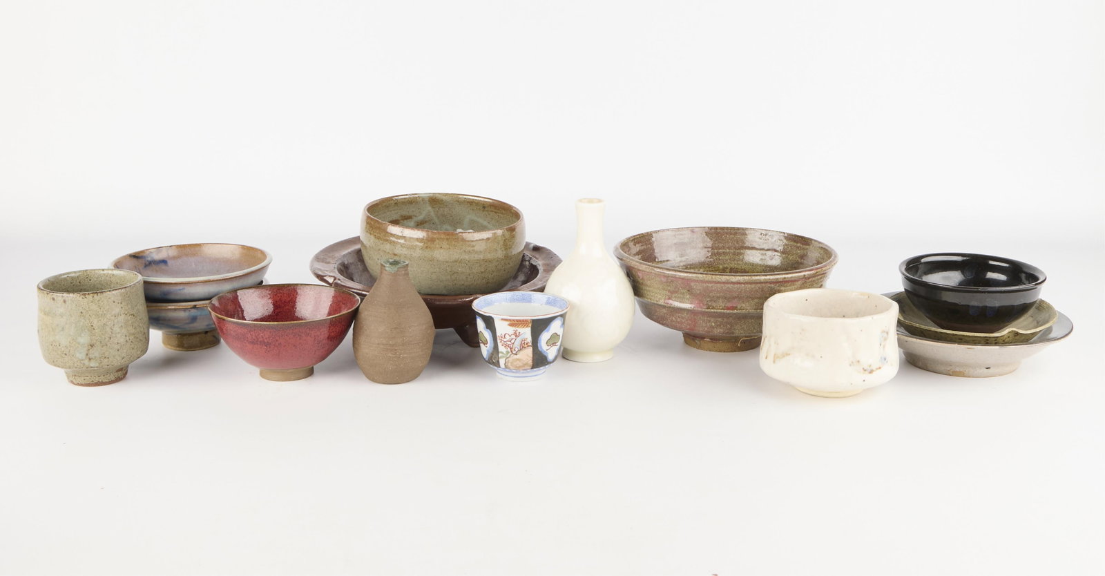 14 Chinese & Japanese Studio Ceramic Vessels (1 of 5)