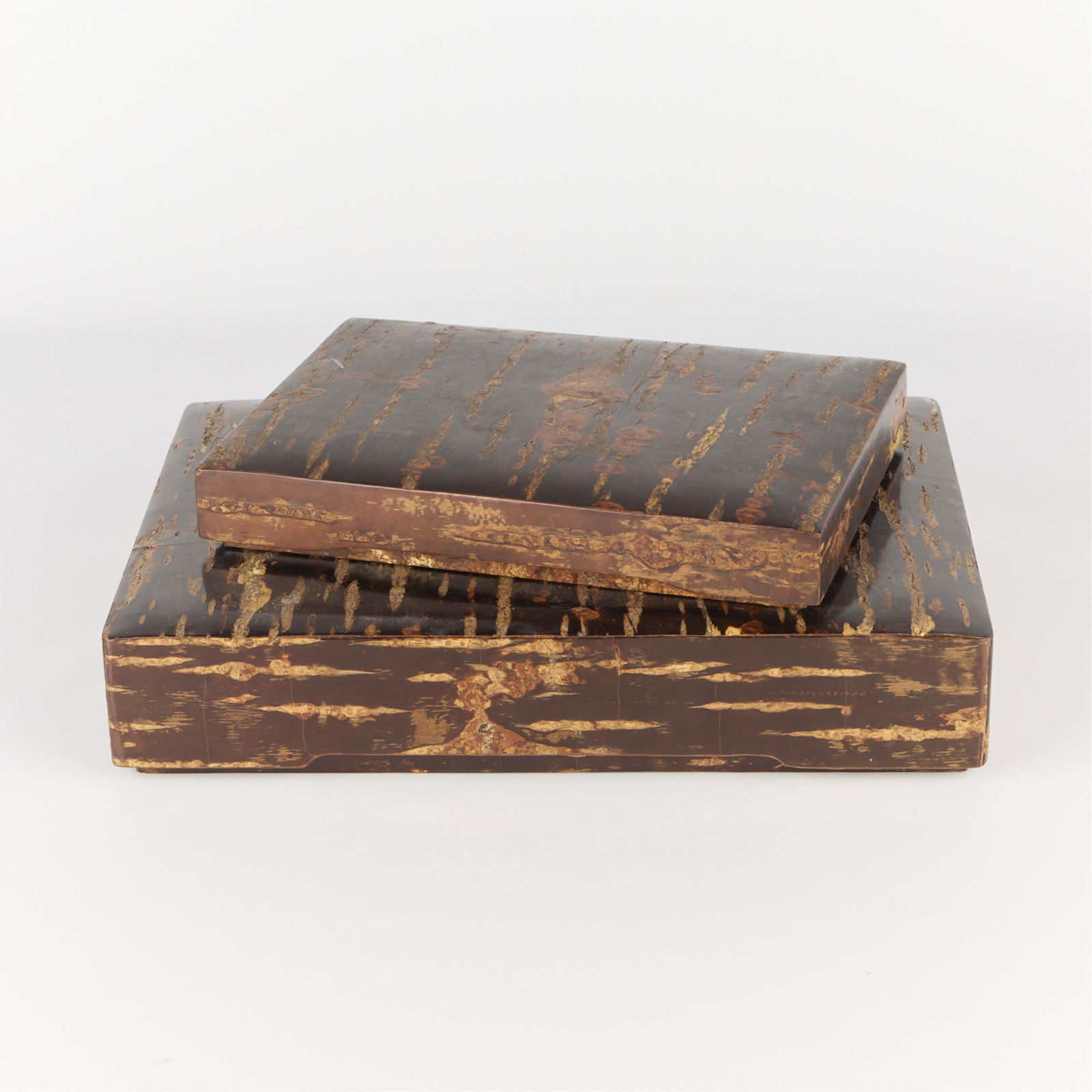 2 Japanese Cherry Bark Kabazaiku Boxes (1 of 4)