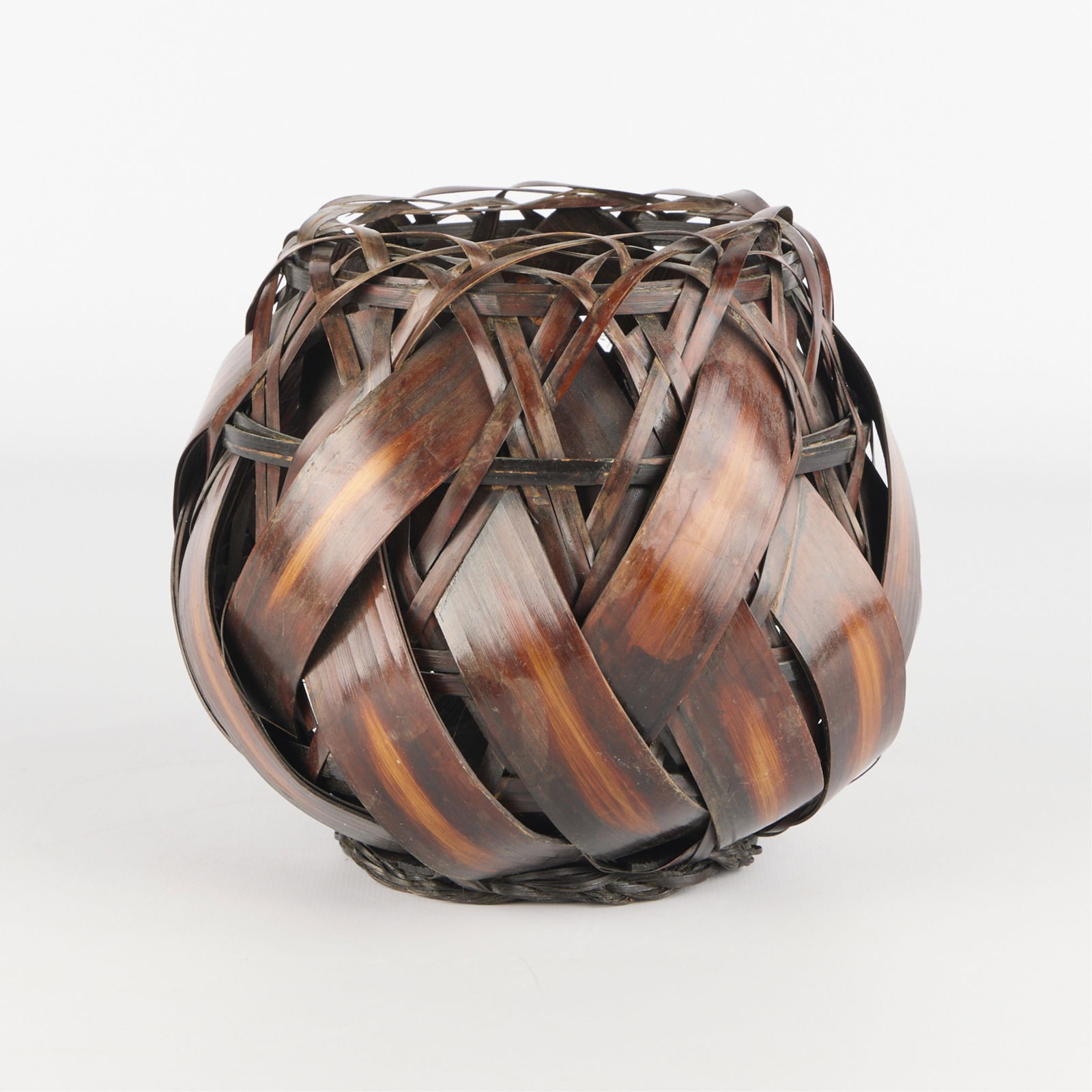 Japanese Bamboo Woven Ikebana Floral Basket (1 of 5)