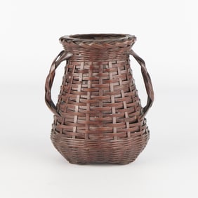 Japanese Woven Ikebana Floral Basket