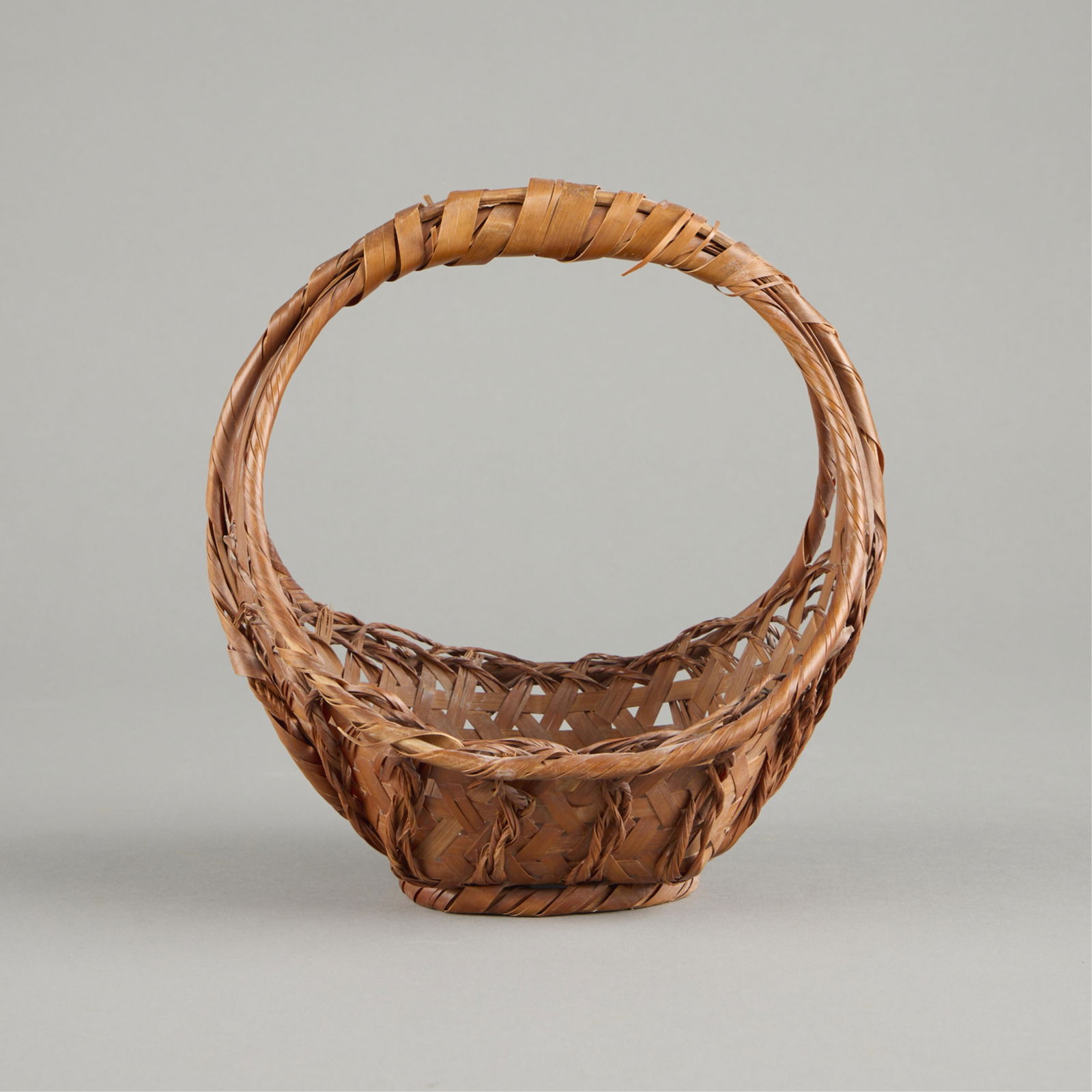 Japanese Bamboo Woven Ikebana Floral Basket (1 of 4)