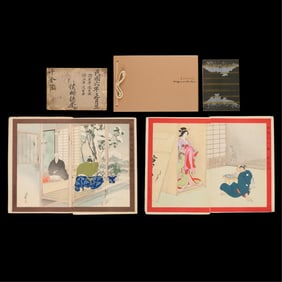 5 Antique Japanese Prints & Books