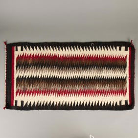20th c. Navajo Red Mesa Style Eyedazzler Rug