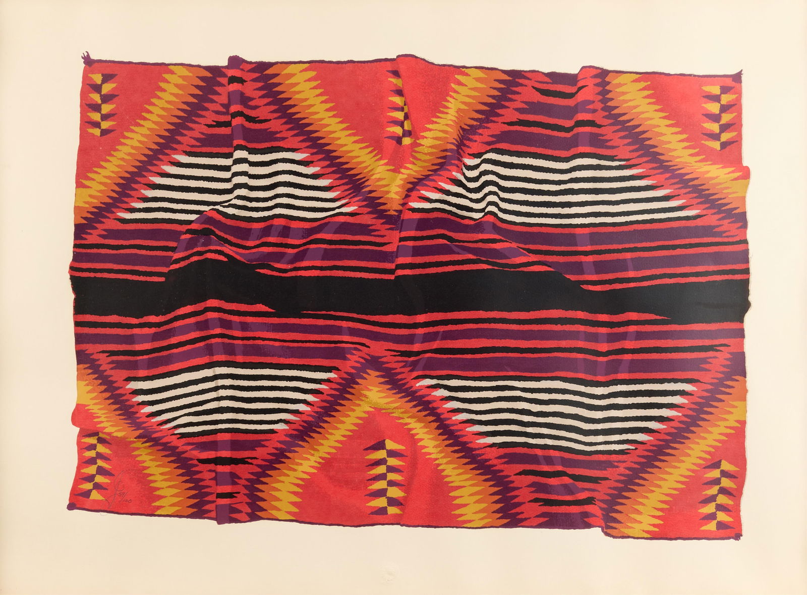 Jack Silverman Navajo Manta Wearing Blanket Print (1 of 7)