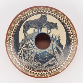 Norman Lansing "Mate for Life" Ceramic Vase