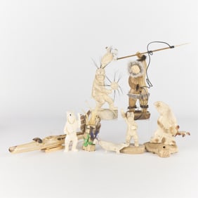 Group 8 Inuit Sculptures