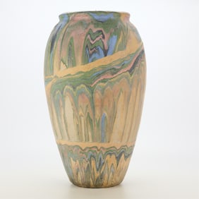 Lrg Rainbow Ozark Roadside Tourist Jar 24"