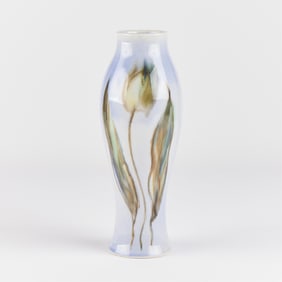 Vintage MCM Von Tury Art Pottery Floral Vase