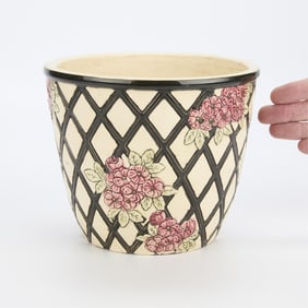 Vintage Weller Art Pottery Rosemont Jardiniere Pot