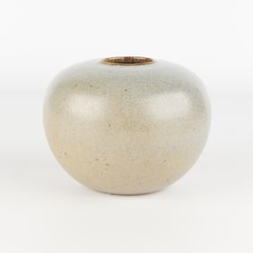 Herman A. Kahler Studio Ceramic "Robin's Egg" Vase