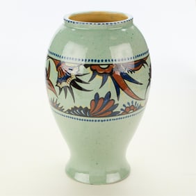 Anton Lang Art Deco Pottery "Butterfly" Vase